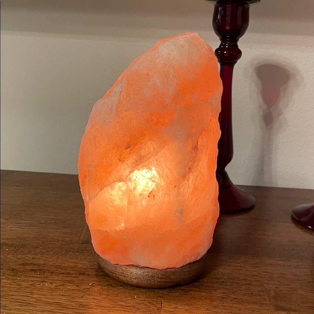 Himalayan Salt Lamp - Warm Orange Glow Home Accent
